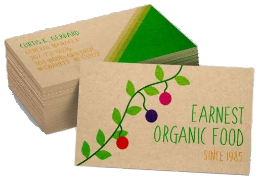 Brown kraft business cards